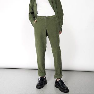 NWT Wildfang Essential Trouser - Olive Corduroy